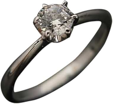 Amazon | 婚約指輪ダイヤモンド10万円プラチナエンゲージリング受注